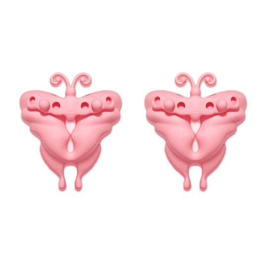 MinYn バタフライ バイブ 女性向け 乳首攻め リモコン付き アダルトグッズ 外出装着型 12種類の振動モード 挟む 遠隔操作 液体シリコン - TaRiss's