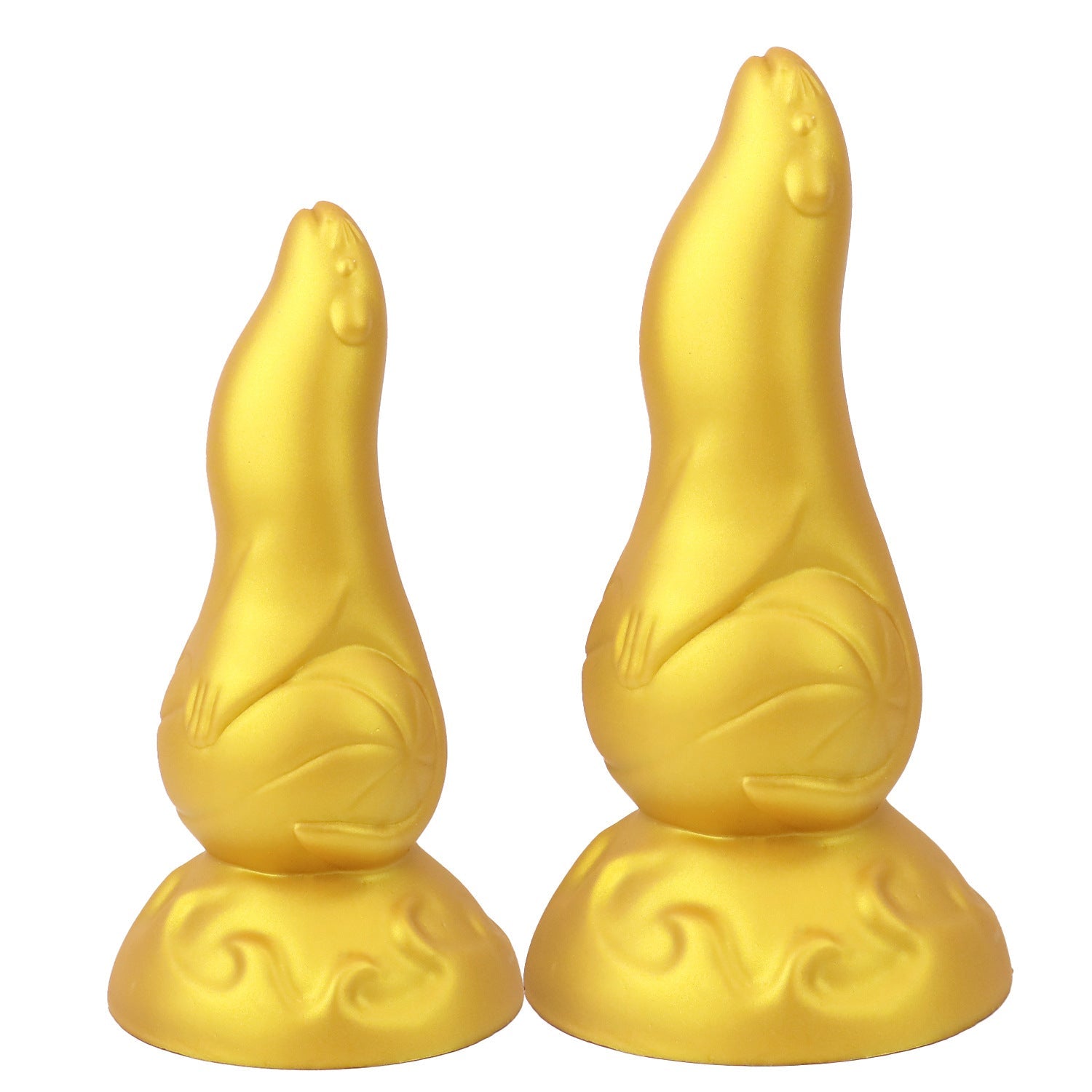 MinYn アシカ アナルプラグ 吸盤付き 二つのサイズ 液体シリコン - TaRiss's