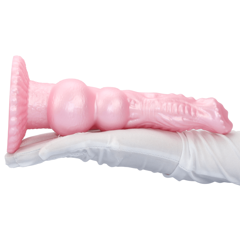 MinYn アナルプラグ アナル開発 ダブルきんだま 凹凸あり 台座付き 液体シリコン ピンク - TaRiss's