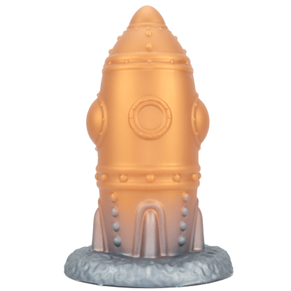 MinYn アナルプラグ 吸盤付き 凹凸あり アナル開発 液体シリコン 二つの色 「ロケット」 - TaRiss's