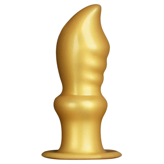 MinYn アナルプラグ ナイフ 吸盤付き 凹凸あり アナル開発 液体シリコン - TaRiss's