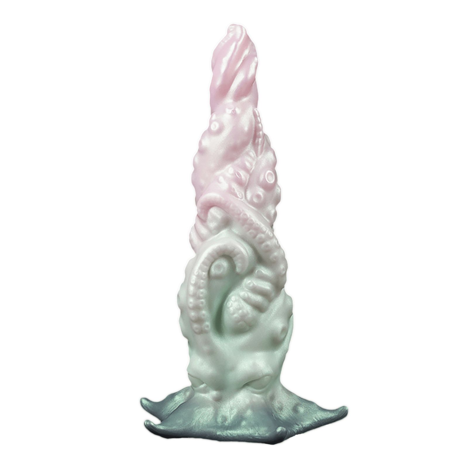 MinYn アナルプラグ アナル開発 凹凸あり 触手 液体シリコン 台座付き 混色仕様 - TaRiss's