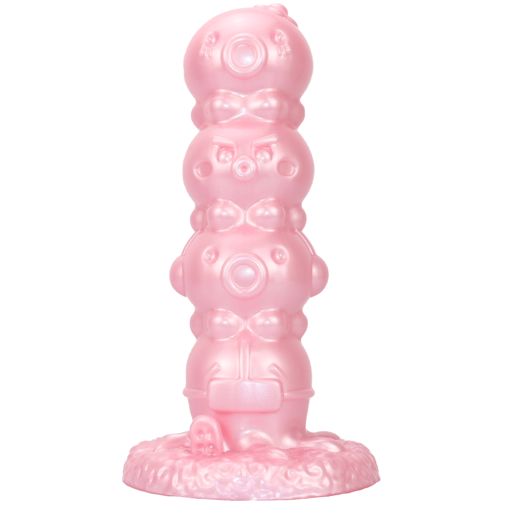 MinYn アナルプラグ アナル開発 吸盤付き 4ビーズ 凹凸あり 液体シリコン - TaRiss's