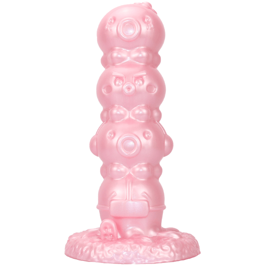 MinYn アナルプラグ アナル開発 吸盤付き 4ビーズ 凹凸あり 液体シリコン - TaRiss's