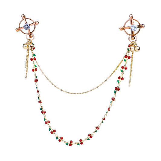 MinYn サクランボ ネジ式 ニップルクリップ ステンレス チェーン連結付き - TaRiss's