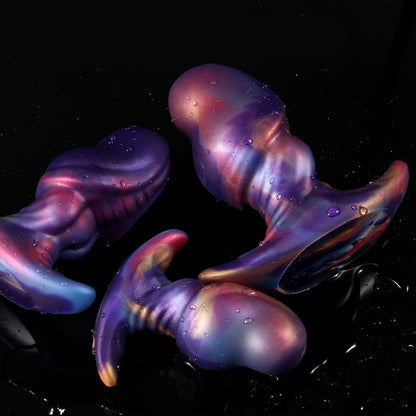 MinYn アナルプラグ 凹凸あり アナル開発 液体シリコン アンカー形台座 三つのサイズ - TaRiss's