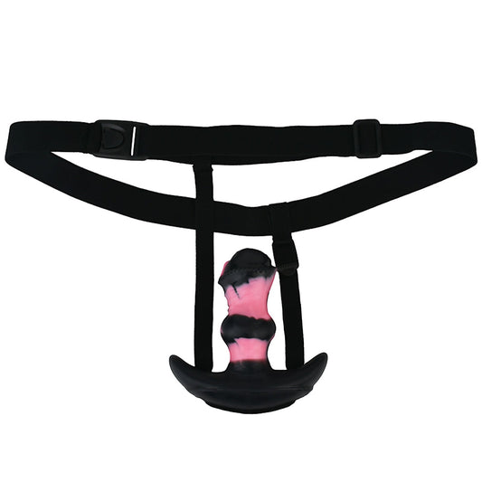 MinYn アナルプラグ ダークホース 液体シリコン ベルト付け 外出用可 調節可能 装着簡単 取り外し可能 初心者向け - TaRiss's