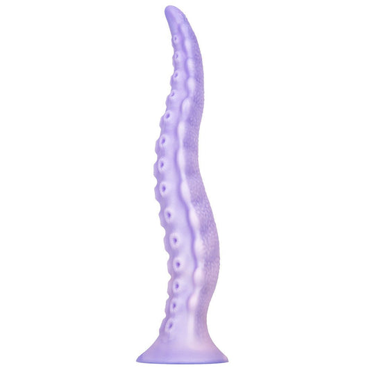 MinYn アナルプラグ 紫色 凹凸あり 触手 液体シリコン 吸盤付き - TaRiss's