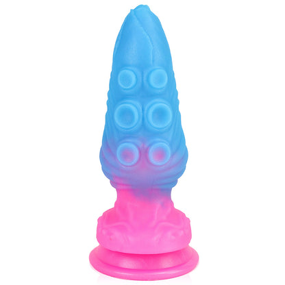 MinYn アナルプラグ アナル拡張 イボ付き 凹凸あり 吸盤付き 液体シリコン 混色 - TaRiss's