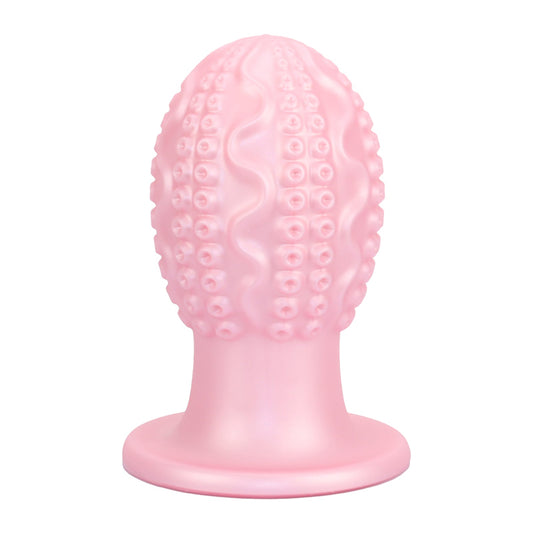 MinYn タコのたまご アナルプラグ アナル開発 卵形 凹凸あり 吸盤仕様 液体シリコン - TaRiss's