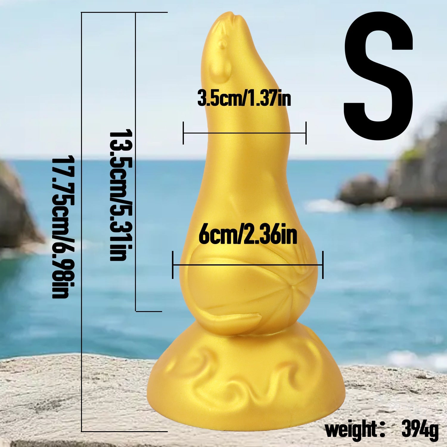 MinYn アシカ アナルプラグ 吸盤付き 二つのサイズ 液体シリコン - TaRiss's