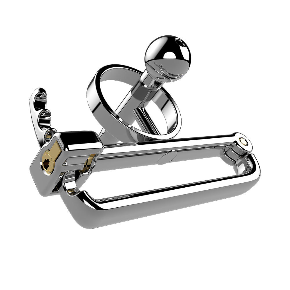 MinYn 貞操具 中空拘束具 尿道責め ステンレス製 鍵付き 男性用 SM 超上級者向け - TaRiss's