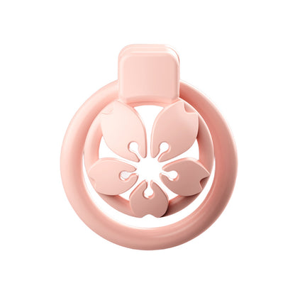 MinYn サクラ 貞操具 樹脂製品 鍵付き 男性用 SM 外出用可 ピンク色 - TaRiss's