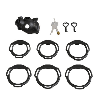 MinYn 貞操具 長時間装着可能 樹脂製品 鍵付き 男性用 SM 外出用可 - TaRiss's