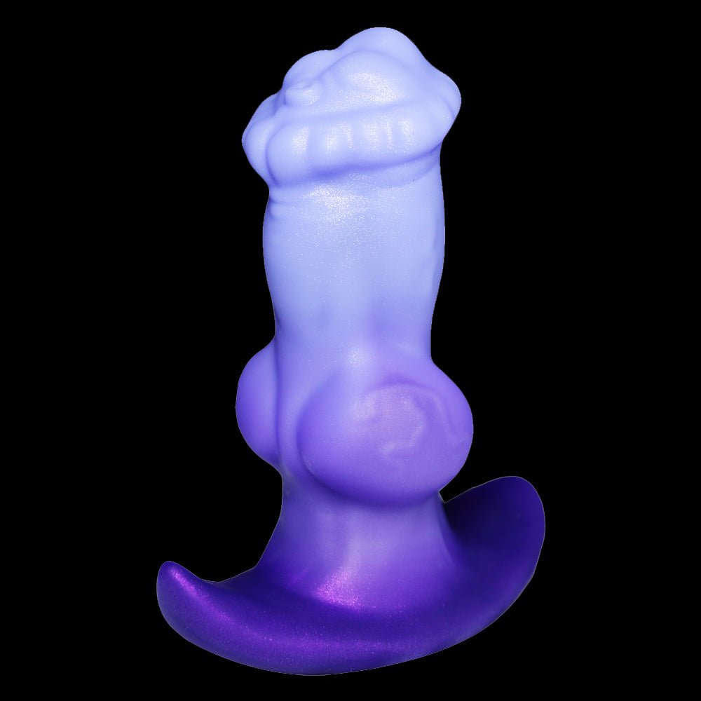 NIGHTLOOM アナルプラグ 凹凸あり アンカー形台座 ノット付き 液体シリコン 全3サイズ - TaRiss's