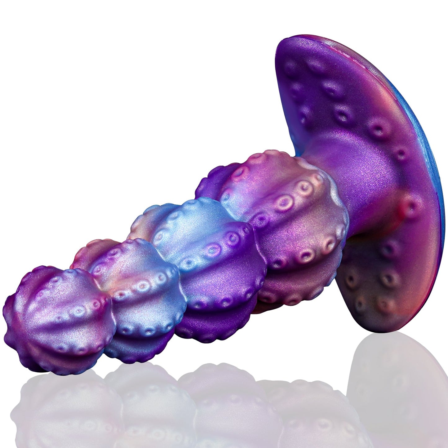 NIGHTLOOM アナルプラグ 凹凸あり アンカー形台座 液体シリコン 混色仕様 - TaRiss's