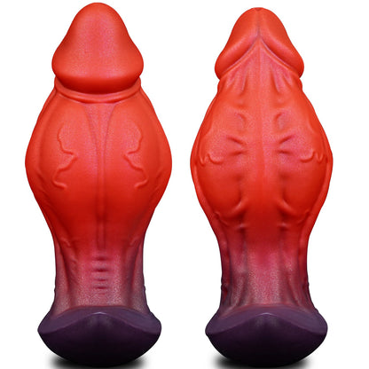 NIGHTLOOM アナルプラグ 凹凸あり アンカー形台座 液体シリコン 混色仕様 全三サイズ - TaRiss's