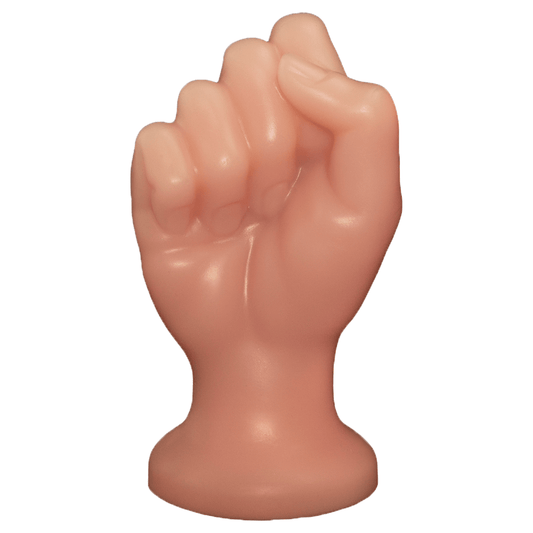 NIGHTLOOM アナルプラグ 凹凸あり 拳の形 液体シリコン 吸盤付き ベージュ 全三サイズ - TaRiss's