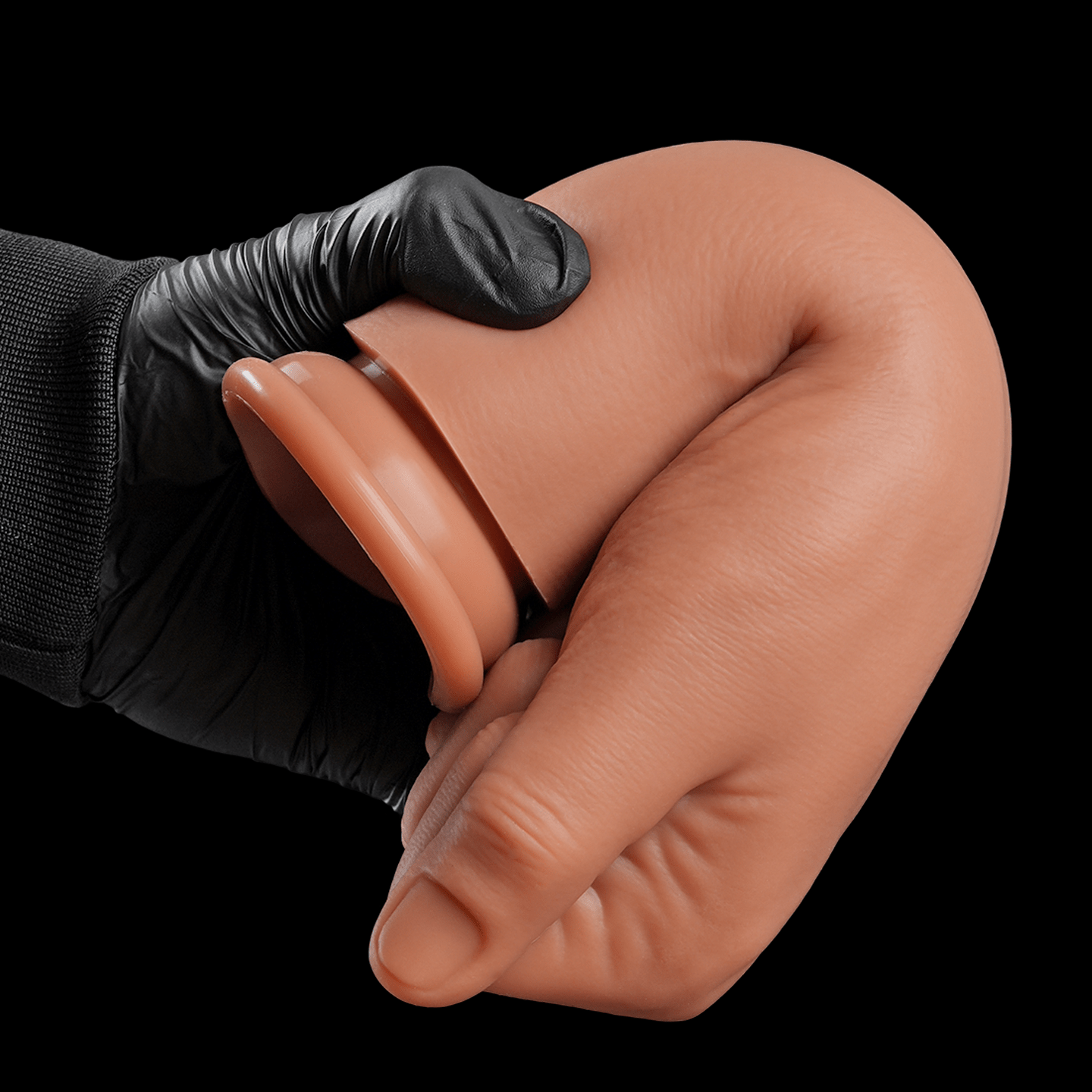 NIGHTLOOM アナルプラグ 凹凸あり フィスト用 吸盤付き 液体シリコン 肌色 8サイズ - TaRiss's