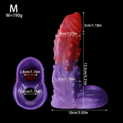 NIGHTLOOM ペニスサック 凹凸あり 非貫通式 ペニスリング 陰茎袖 混色仕様 液体シリコン - TaRiss's