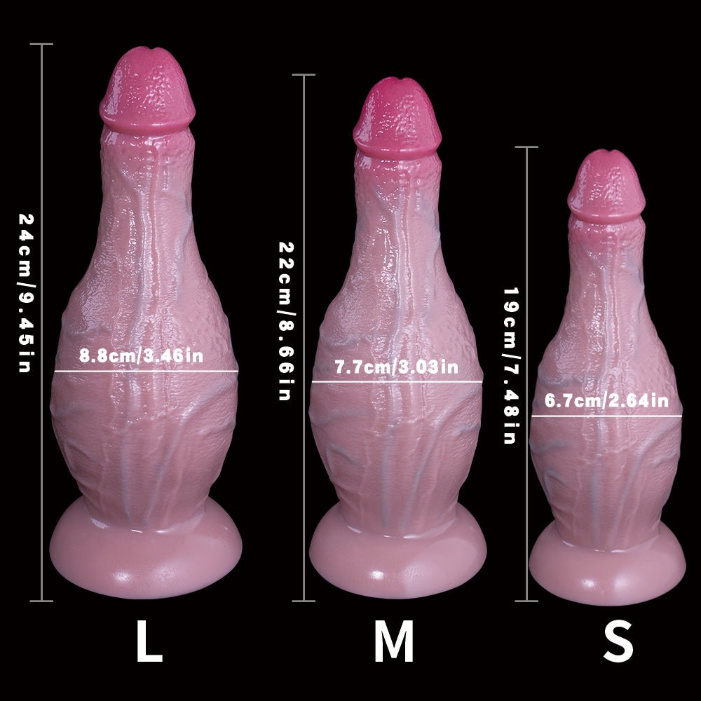 NIGHTLOOM ディルド 凹凸あり 本物の亀頭 リアルな血管 シリコン製 吸盤付き 三つのサイズ - TaRiss's