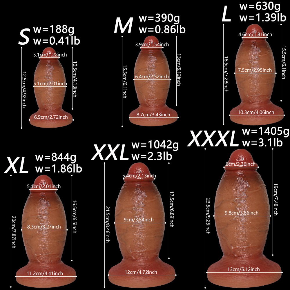 NIGHTLOOM ディルド 凹凸あり 本物の亀頭 リアルな血管 シリコン製 吸盤付き 六つのサイズ - TaRiss's