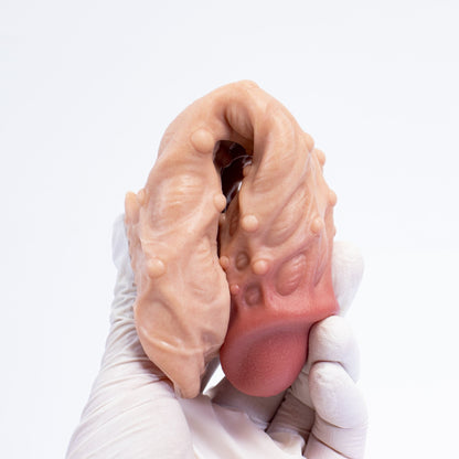 NIGHTLOOM ペニスサック 非貫通式 凹凸あり 陰茎袖 ペニスリング 液体シリコン - TaRiss's