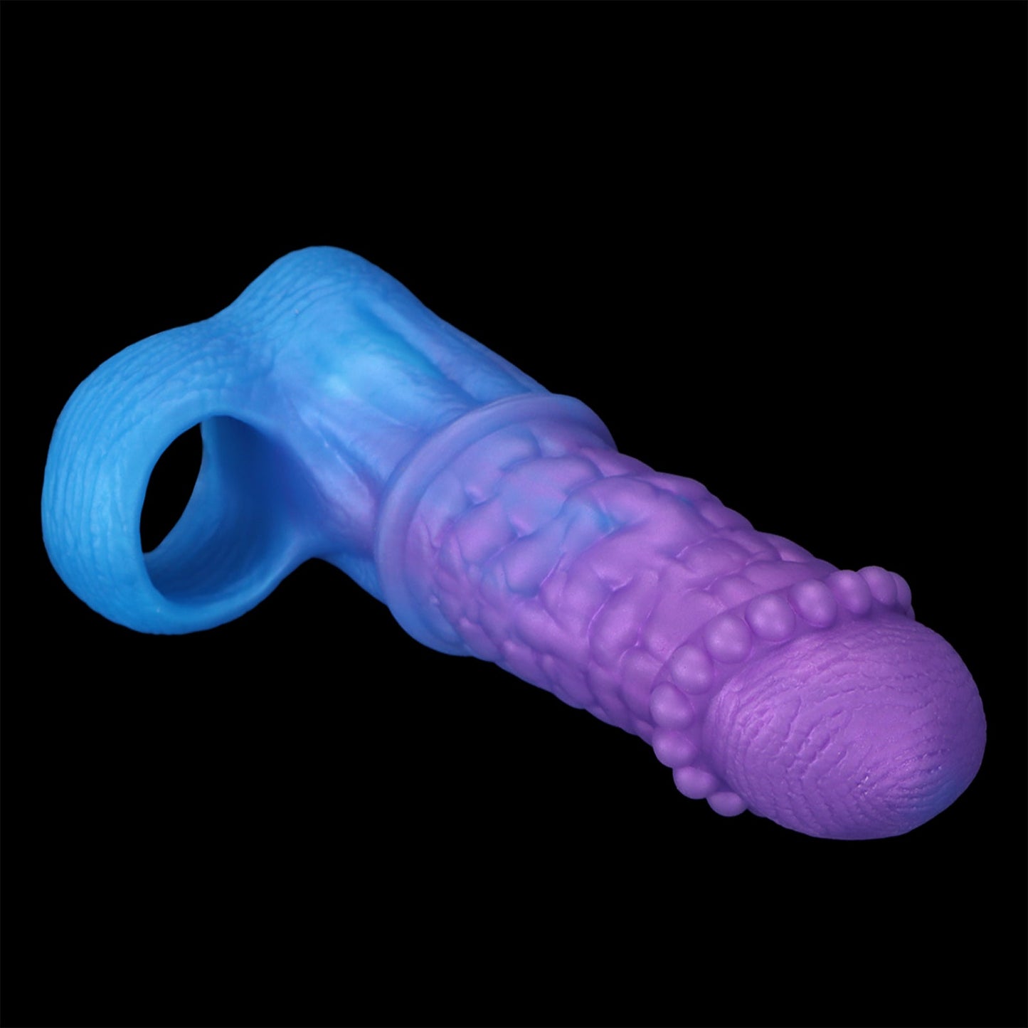 NIGHTLOOM ペニスサック 非貫通式 凹凸あり 陰茎袖 ペニスリング 混色仕様 液体シリコン - TaRiss's