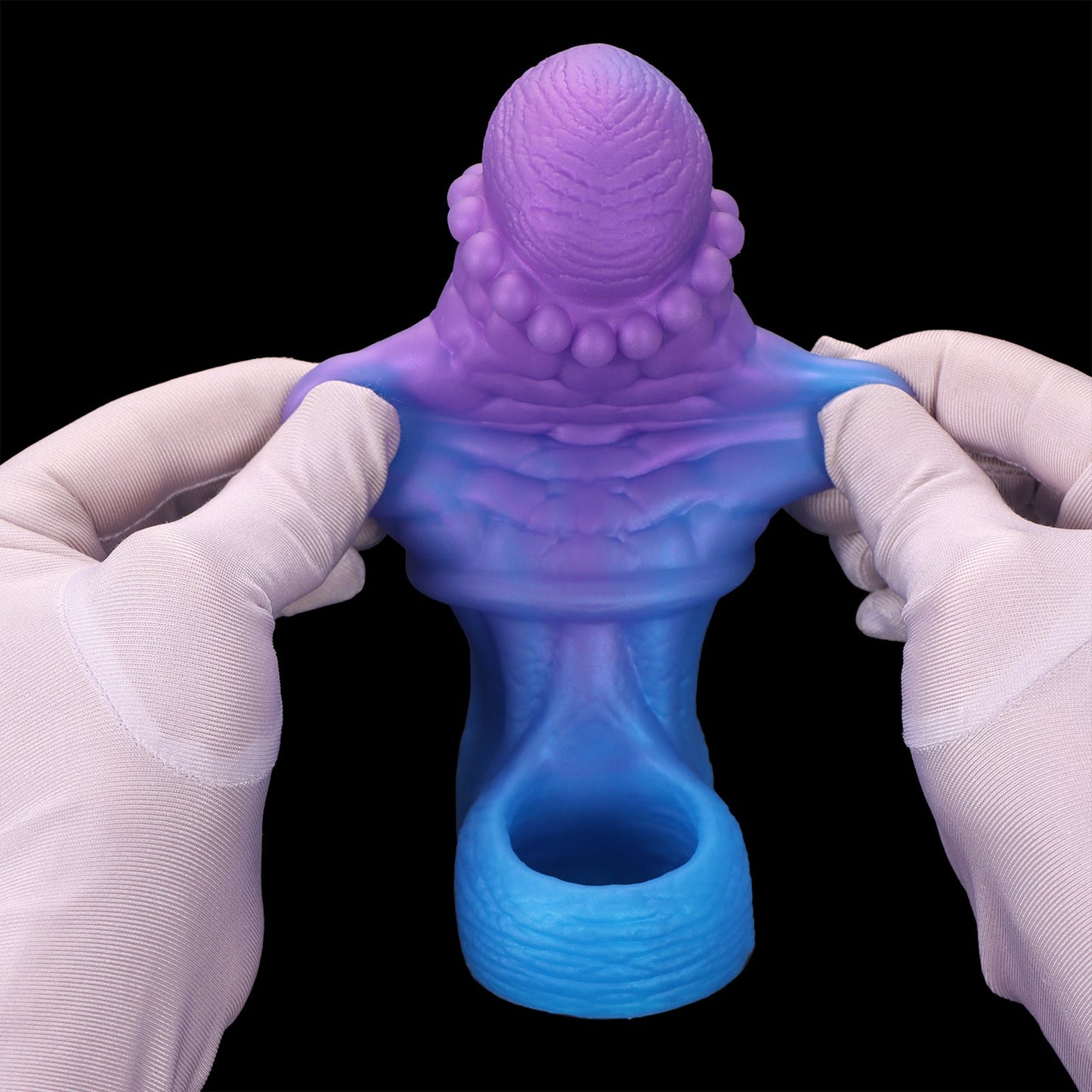 NIGHTLOOM ペニスサック 非貫通式 凹凸あり 陰茎袖 ペニスリング 混色仕様 液体シリコン - TaRiss's