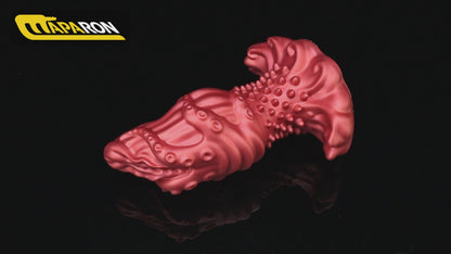 MAPARON アナルプラグ 突起あり 凹凸あり アンカー台座 液体シリコン 四つのサイズ レッド