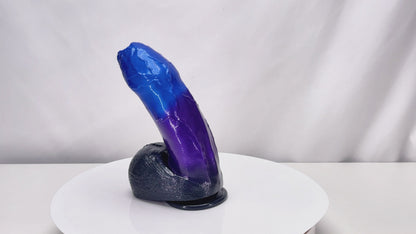 MAPARON ディルド アナルプラグ アナル開発 凹凸あり 吸盤付き 液体シリコン 混色