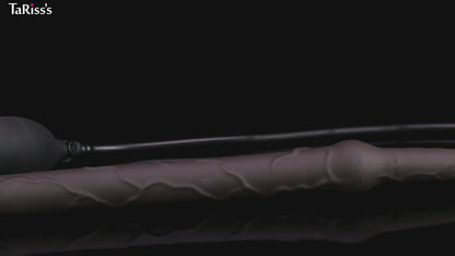 TaRiss's インフレート式ディルド 空気注入式 手動 液体シリコン ブラック