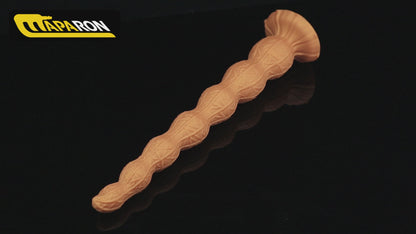 MAPARON ピーナッツ アナルプラグ 超長い 吸盤付き 7ビーズ 液体シリコン 三つのサイズ