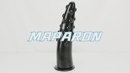 MAPARON アナルプラグ PVC イボあり 吸盤付き ブラック