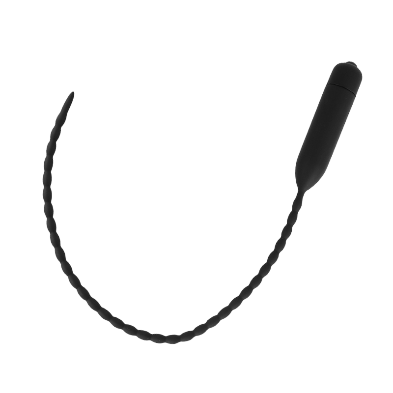 TaRiss's 超長い尿道バイブ 尿道ビーズ 10段階振動モード 静音防水 多種用途 シリコン ブラック - TaRiss's
