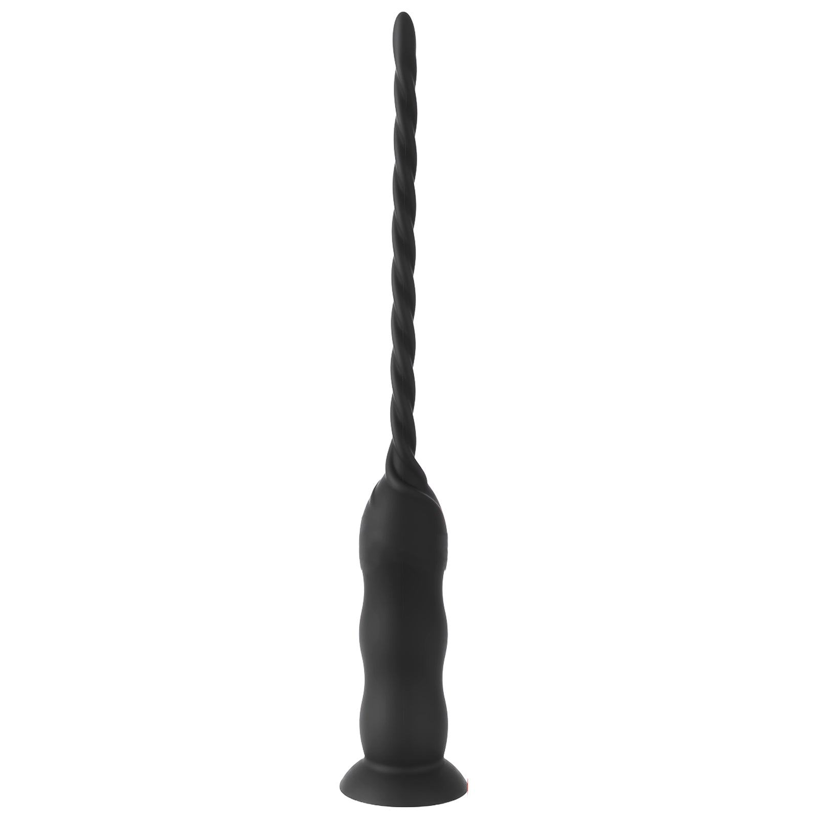 TaRiss's 尿道バイブ 尿道プラグ 10段階振動モード ネジ山形 USB充電 吸盤付き シリコン ブラック - TaRiss's