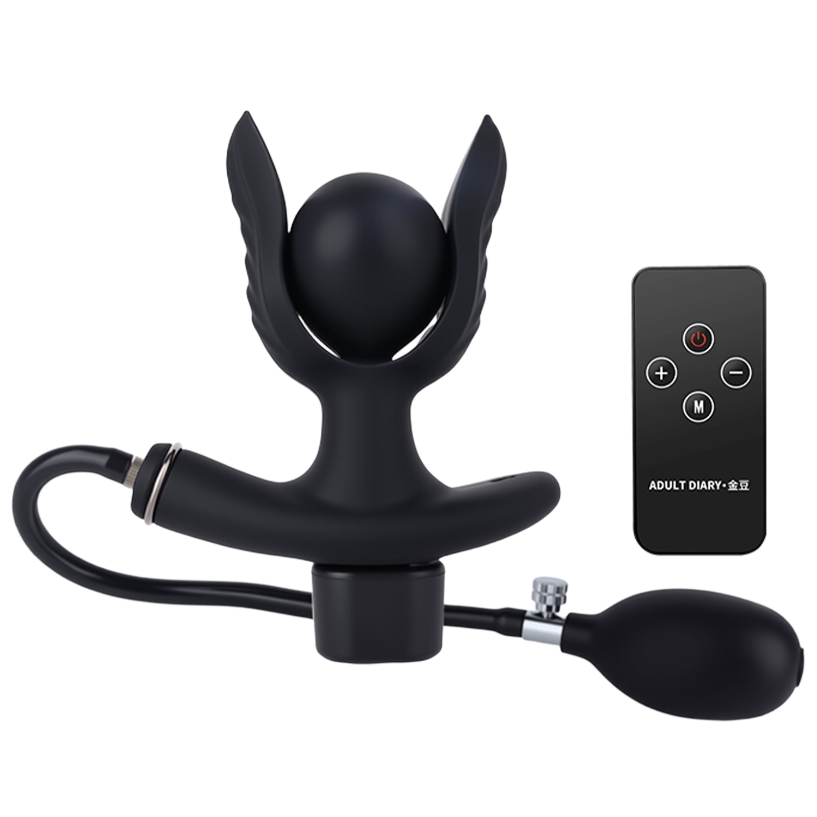 TaRiss's インフレート式アナルプラグ パルス可能 12種類のパルスモード 分割式 手動 シリコン - TaRiss's