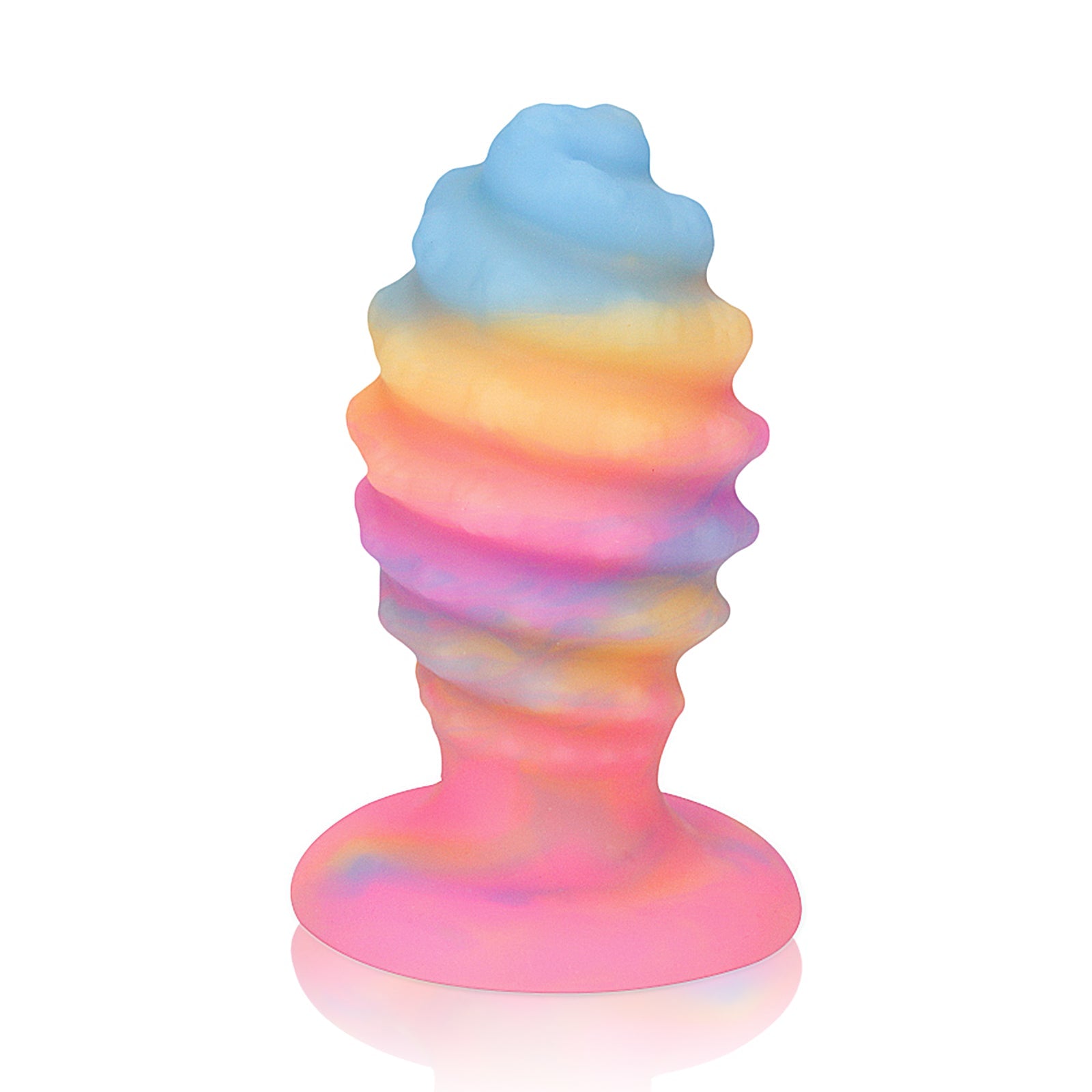 TaRiss's アナルプラグ 夜光可能 ドリルー形 シリコン ピンク イエロー ブルー - TaRiss's
