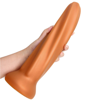 TaRiss's 乱伯 アナルプラグ 螺旋形 凹凸あり 吸盤付き 液体シリコン ゴールド - TaRiss's