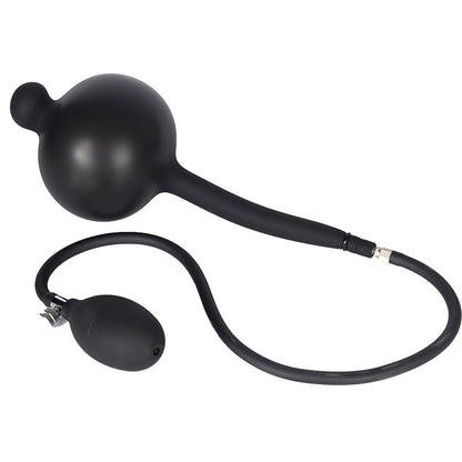 TaRiss's インフレート式アナルプラグ アナル拡張 空気注入式 手動 2ビーズ ボール内蔵 最大10cmに膨らめる 分割式 液体シリコン ブラック - TaRiss's