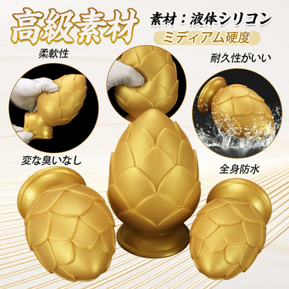 TaRiss's 蓮型アナルプラグ 凹凸あり 吸盤付き 液体シリコン - TaRiss's