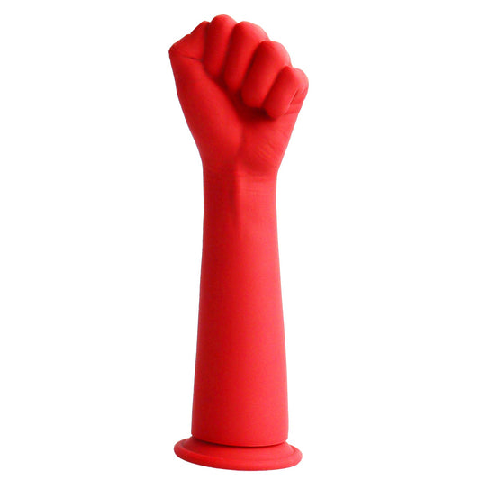 TaRiss's アナルプラグ 拳の形 吸盤付き 凹凸あり 液体シリコン レッド - TaRiss's