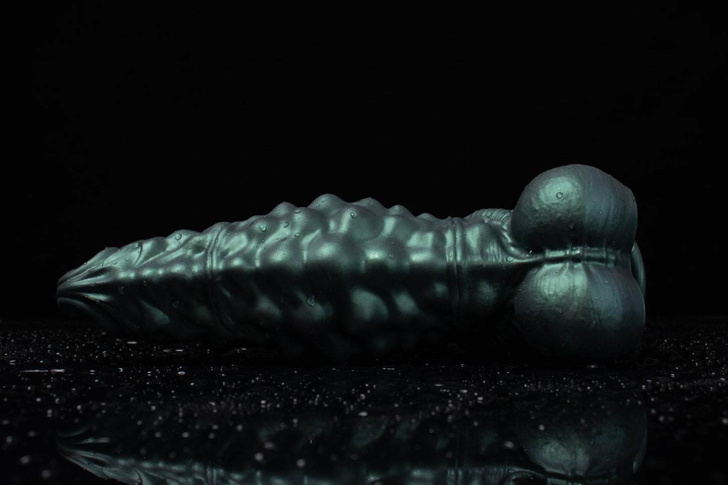 TaRiss's ディルド アナルプラグ 凹凸あり 吸盤付き 液体シリコン グリーン 「蒼龍」 - TaRiss's