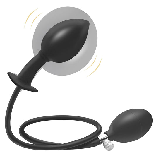 TaRiss's インフレート式アナルプラグ 空気注入式 手動 吸盤付き 液体シリコン - TaRiss's