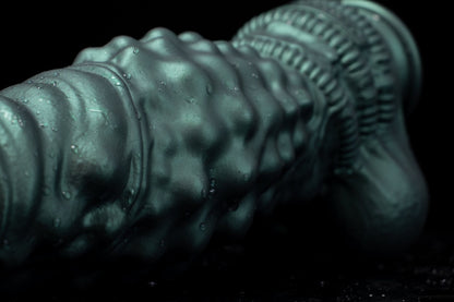 TaRiss's ディルド アナルプラグ 凹凸あり 吸盤付き 液体シリコン グリーン 「蒼龍」 - TaRiss's