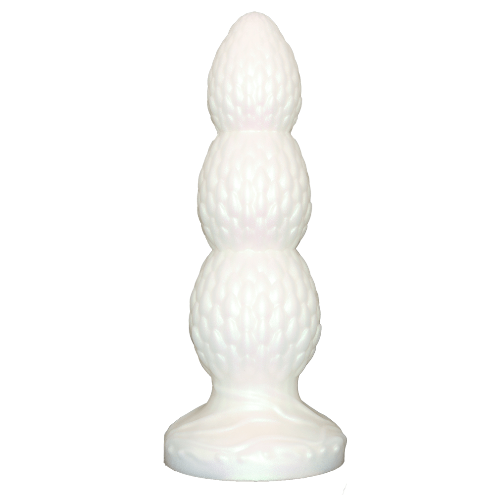 TaRiss's ヤブヘビイチゴ アナルプラグ 3ビーズ 突起あり 吸盤付き 液体シリコン - TaRiss's