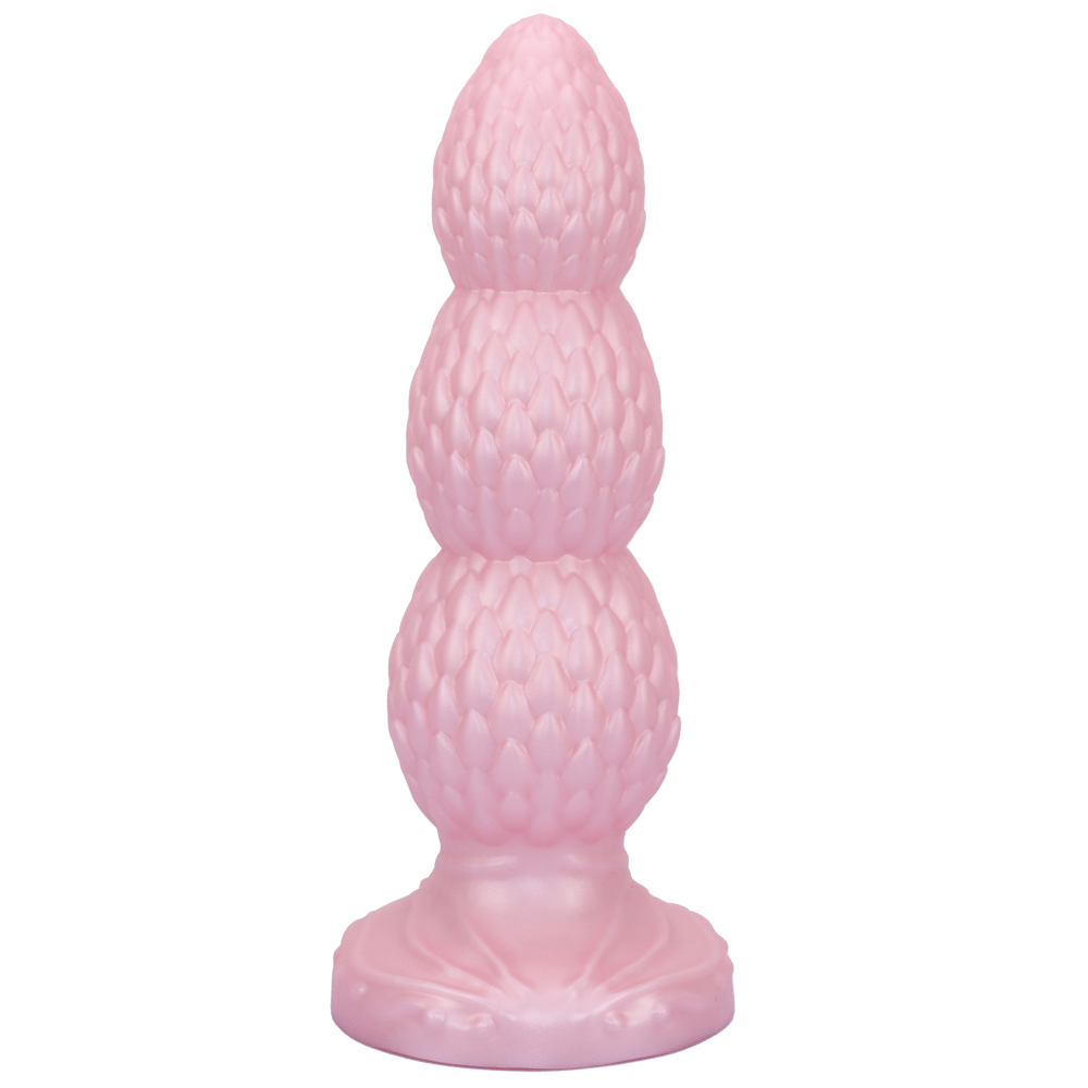 TaRiss's ヤブヘビイチゴ アナルプラグ 3ビーズ 突起あり 吸盤付き 液体シリコン - TaRiss's