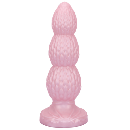 TaRiss's ヤブヘビイチゴ アナルプラグ 3ビーズ 突起あり 吸盤付き 液体シリコン - TaRiss's