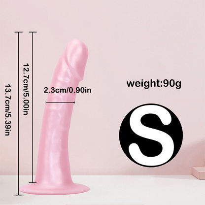 TaRiss's ディルド アナルプラグ 凹凸あり 吸盤付き 液体シリコン ピンク 「天華」 - TaRiss's