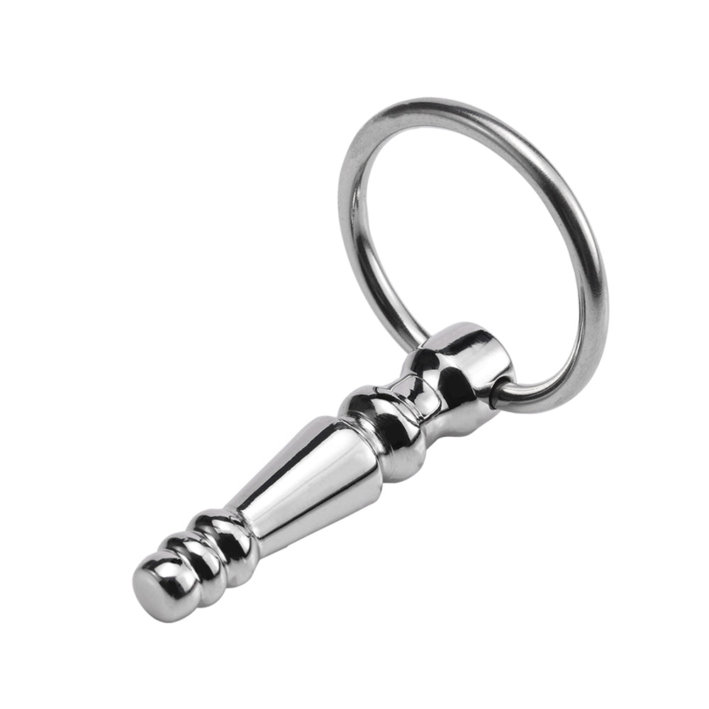 TaRiss's 非貫通式尿道プラグ 尿道ビーズ 尿道ブジー 尿道責め 尿道拡張 4ビーズ リング付き ステンレス製 中級者から上級者対応 - TaRiss's